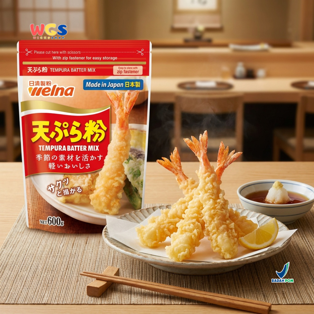 Nisshin Seifun Welna Tempura Batter Mix 600g - Tepung Tempura Jepang Crispy Udang Sayur Gorengan Renyah