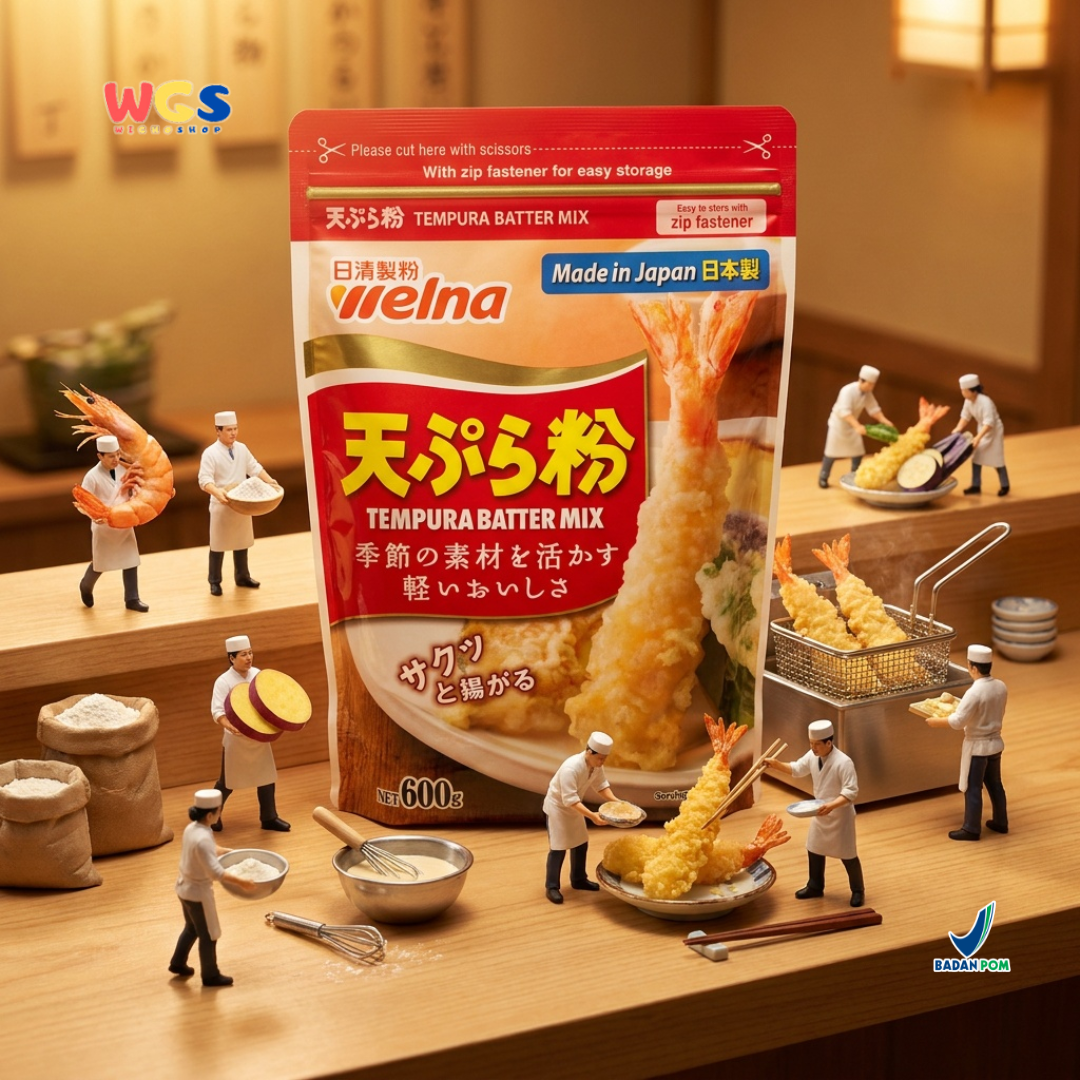 Nisshin Seifun Welna Tempura Batter Mix 600g - Tepung Tempura Jepang Crispy Udang Sayur Gorengan Renyah