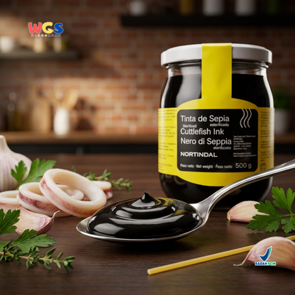 Nortindal Tinta de Sepia Cuttlefish Ink 500g – Authentic Spanish Sterile Squid Ink for Paella &amp; Pasta