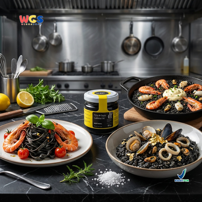 Nortindal Cuttlefish Ink 90g - Tinta Cumi Sepia Nero di Seppia Saus Hitam Pasta Risotto Paella Seafood