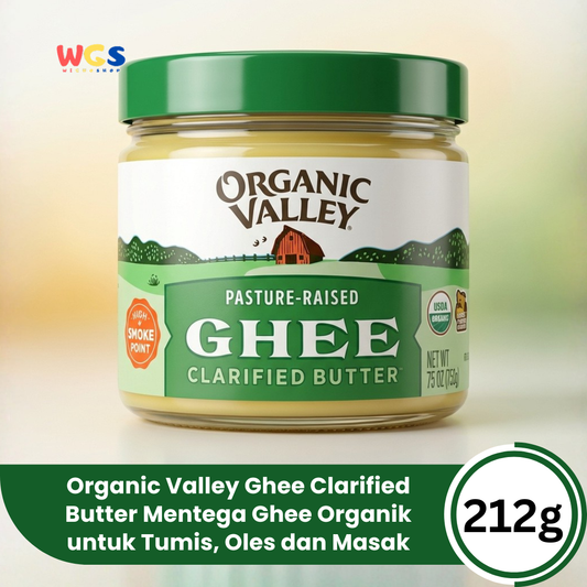 Organic Valley Ghee Clarified Butter 212g - Mentega Ghee Organik untuk Tumis, Oles dan Masak