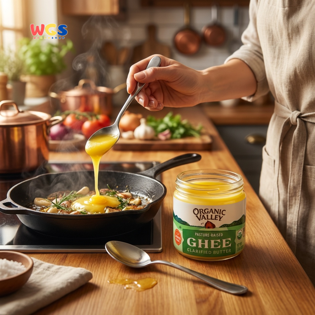 Organic Valley Ghee Clarified Butter 212g - Mentega Ghee Organik untuk Tumis, Oles dan Masak