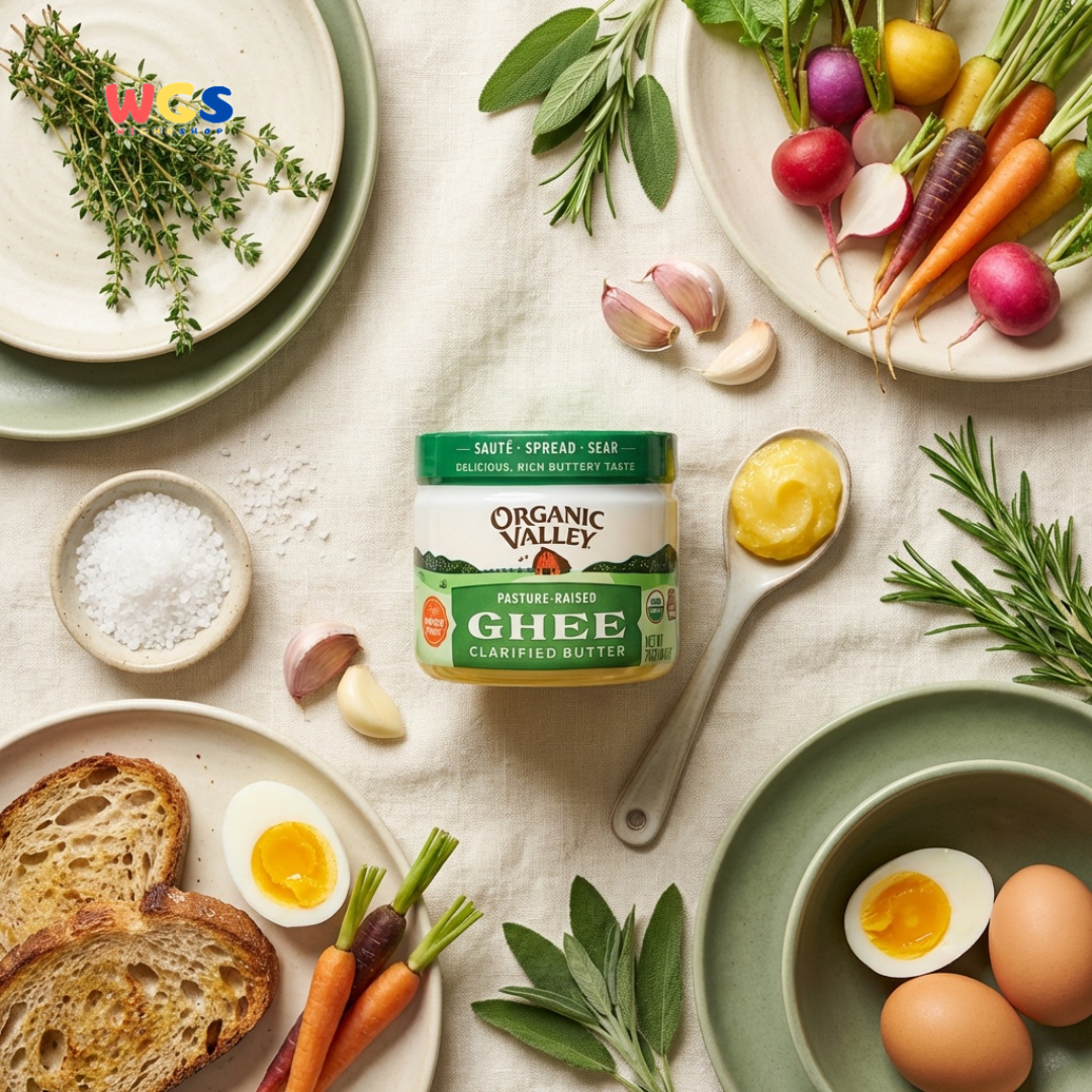 Organic Valley Ghee Clarified Butter 212g - Mentega Ghee Organik untuk Tumis, Oles dan Masak