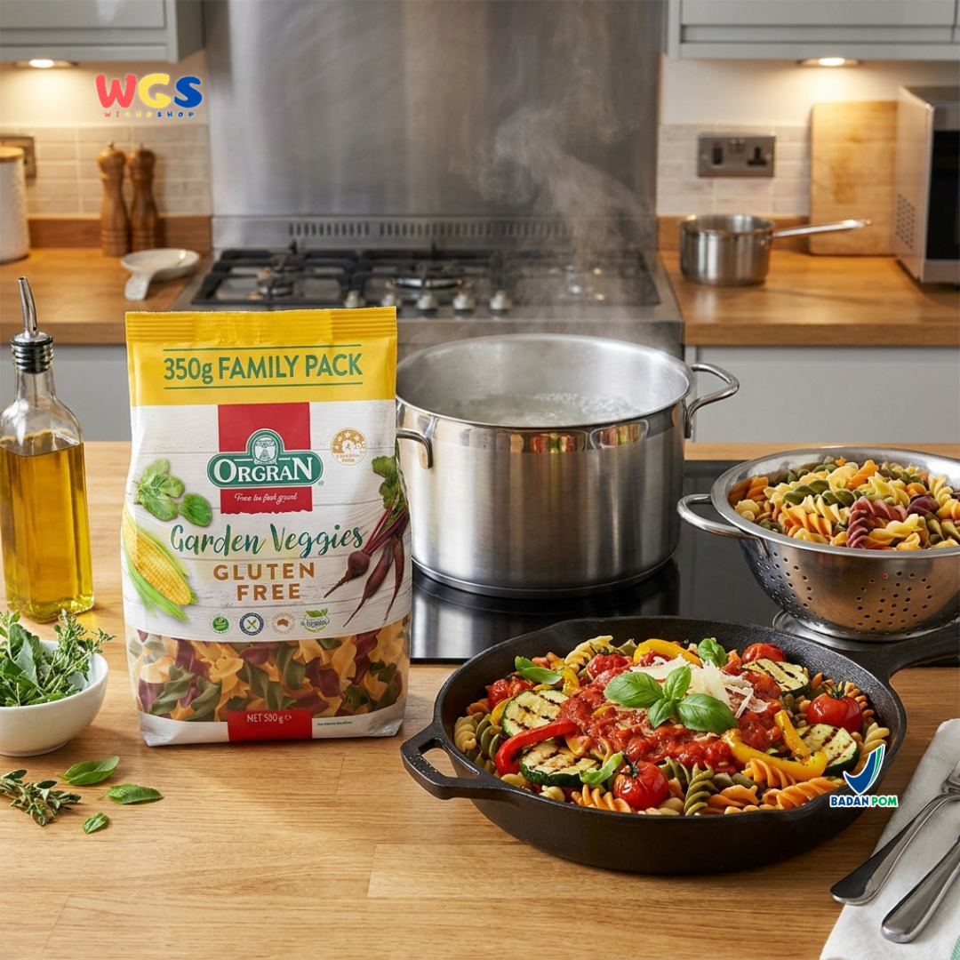 Orgran Garden Veggies Gluten Free Spirals 350g - Pasta Spiral Bebas Gluten