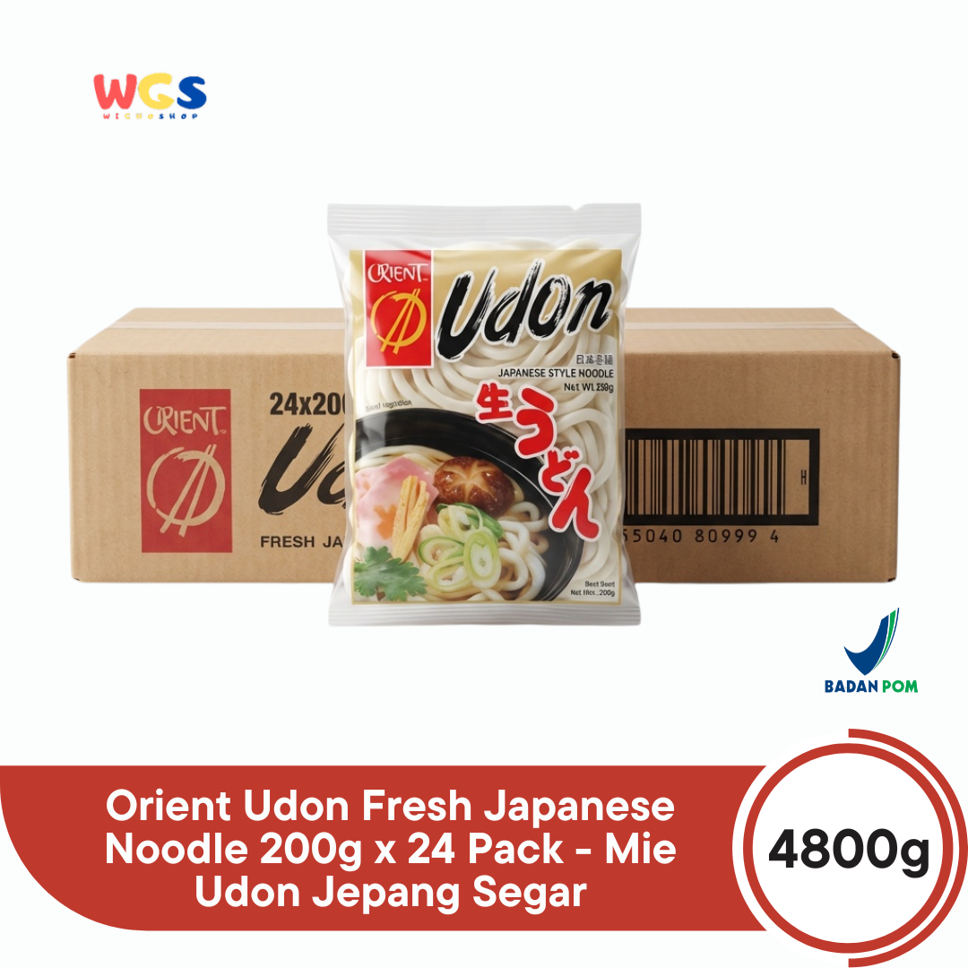 Orient Udon Fresh Japanese Noodle 200g x 24 Pack - Mie Udon Jepang Segar