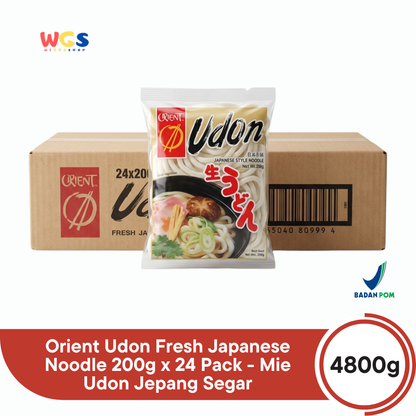 Orient Udon Fresh Japanese Noodle 200g x 24 Pack - Mie Udon Jepang Segar