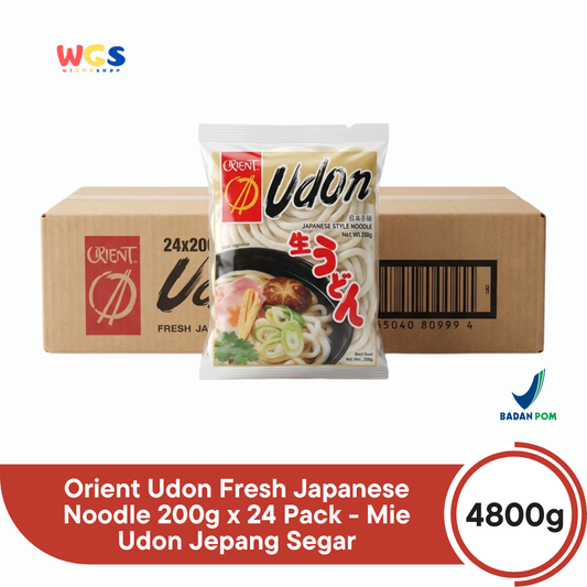 Orient Udon Fresh Japanese Noodle 200g x 24 Pack - Mie Udon Jepang Segar