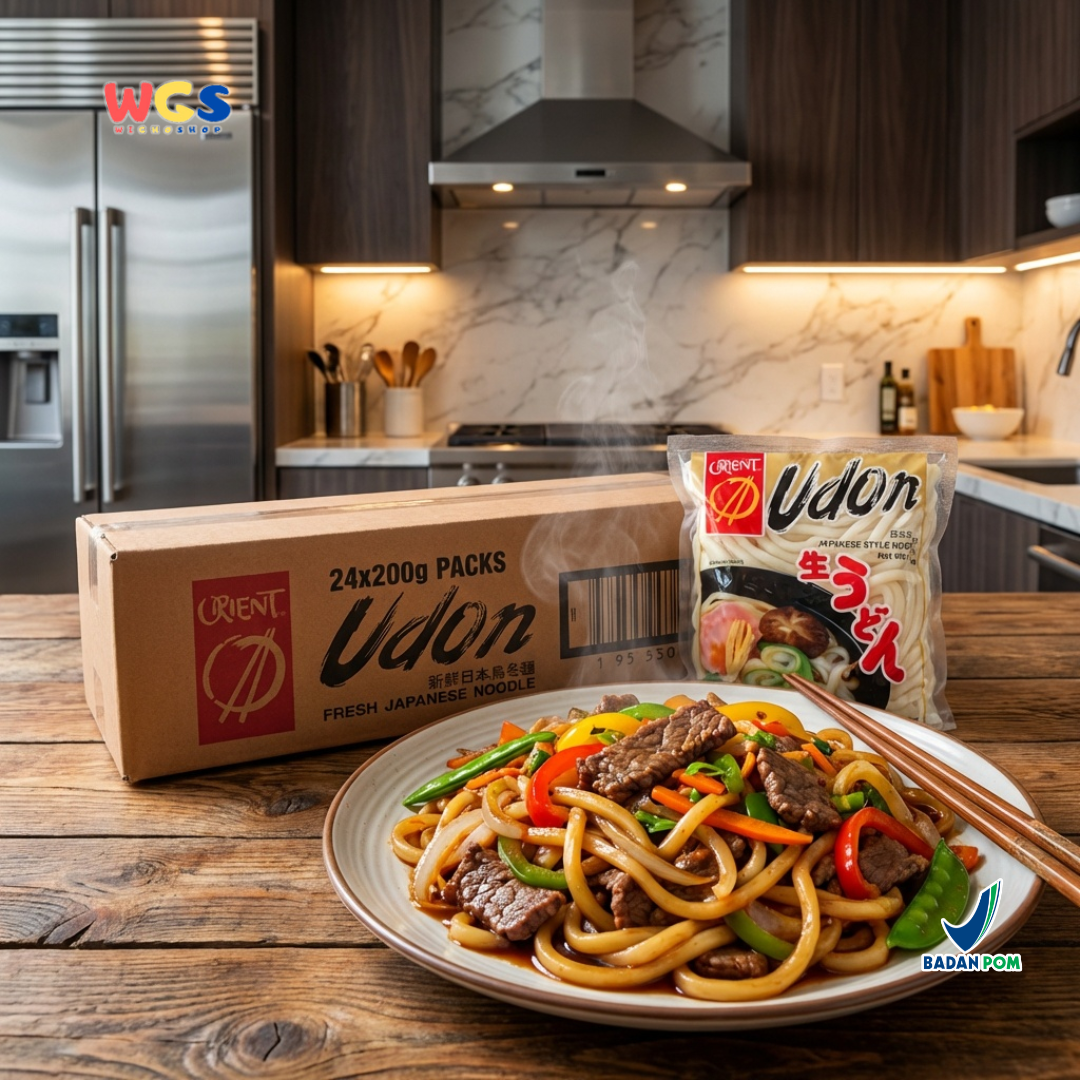 Orient Udon Fresh Japanese Noodle 200g x 24 Pack - Mie Udon Jepang Segar