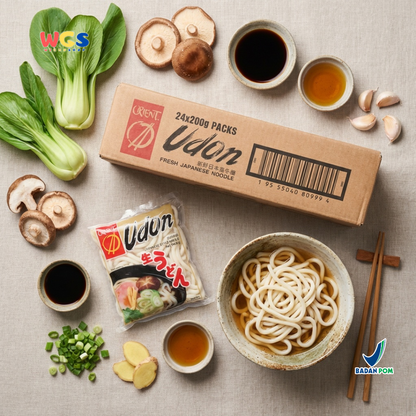 Orient Udon Fresh Japanese Noodle 200g x 24 Pack - Mie Udon Jepang Segar