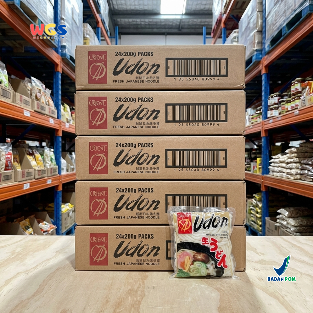 Orient Udon Fresh Japanese Noodle 200g x 24 Pack - Mie Udon Jepang Segar