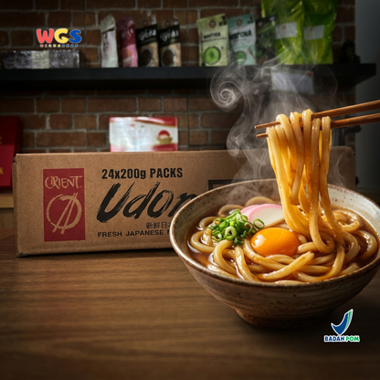 Orient Udon Fresh Japanese Noodle 200g x 24 Pack - Mie Udon Jepang Segar