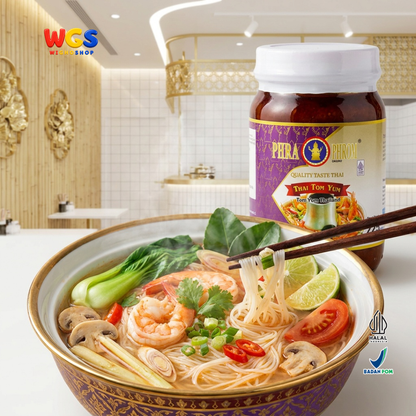 PHRA PHROM Bumbu Tom Yum Thailand 225g - Pasta Tom Yum Instan Pedas Asam Sup Seafood Udang Ayam Tom Yum Paste