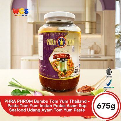 PHRA PHROM Bumbu Tom Yum Thailand 675g - Pasta Tom Yum Instan Pedas Asam Sup Seafood Udang Ayam Tom Yum Paste