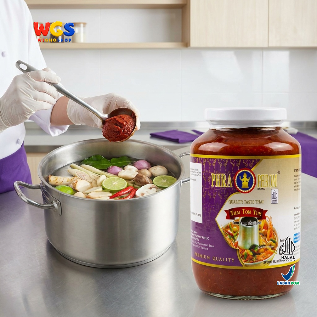 PHRA PHROM Bumbu Tom Yum Thailand 675g - Pasta Tom Yum Instan Pedas Asam Sup Seafood Udang Ayam Tom Yum Paste