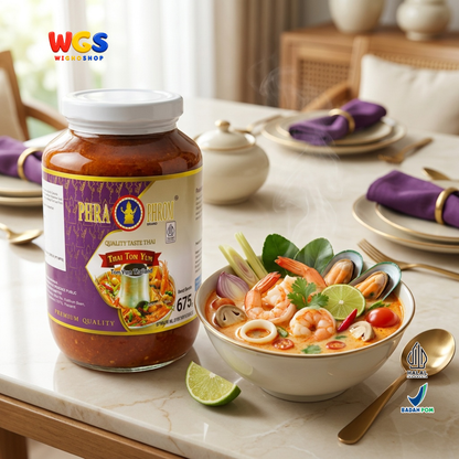 PHRA PHROM Bumbu Tom Yum Thailand 675g - Pasta Tom Yum Instan Pedas Asam Sup Seafood Udang Ayam Tom Yum Paste