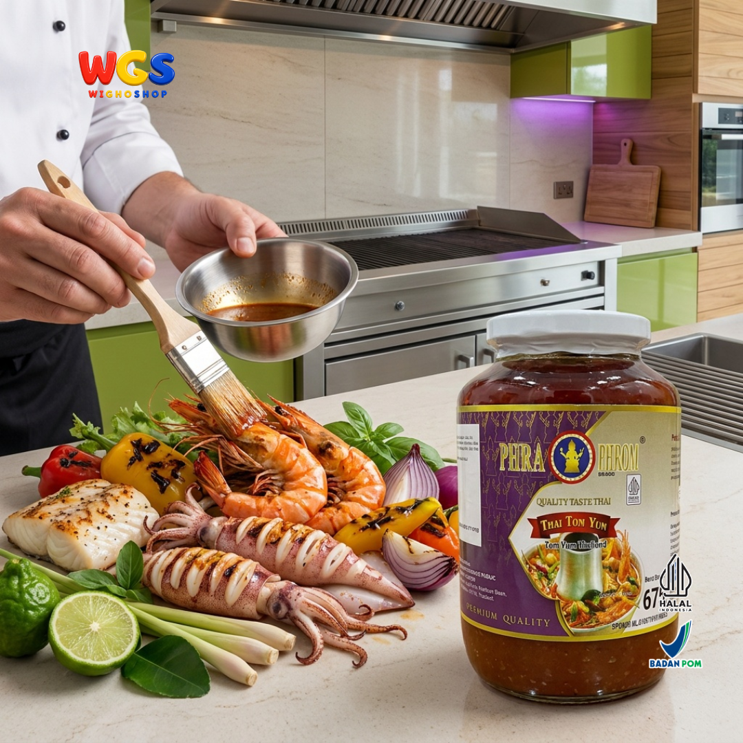 PHRA PHROM Bumbu Tom Yum Thailand 675g - Pasta Tom Yum Instan Pedas Asam Sup Seafood Udang Ayam Tom Yum Paste