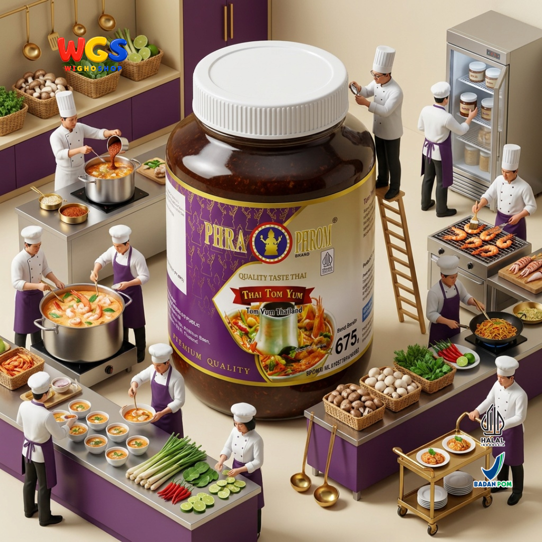 PHRA PHROM Bumbu Tom Yum Thailand 675g - Pasta Tom Yum Instan Pedas Asam Sup Seafood Udang Ayam Tom Yum Paste