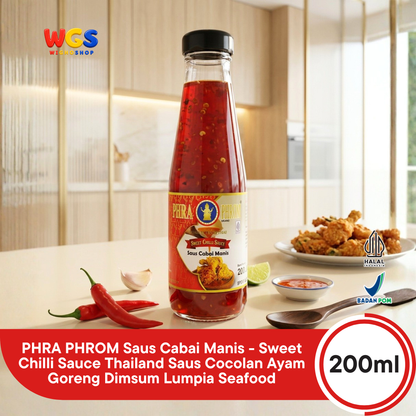 PHRA PHROM Saus Cabai Manis 200ml - Sweet Chilli Sauce Thailand Saus Cocolan Ayam Goreng Dimsum Lumpia Seafood