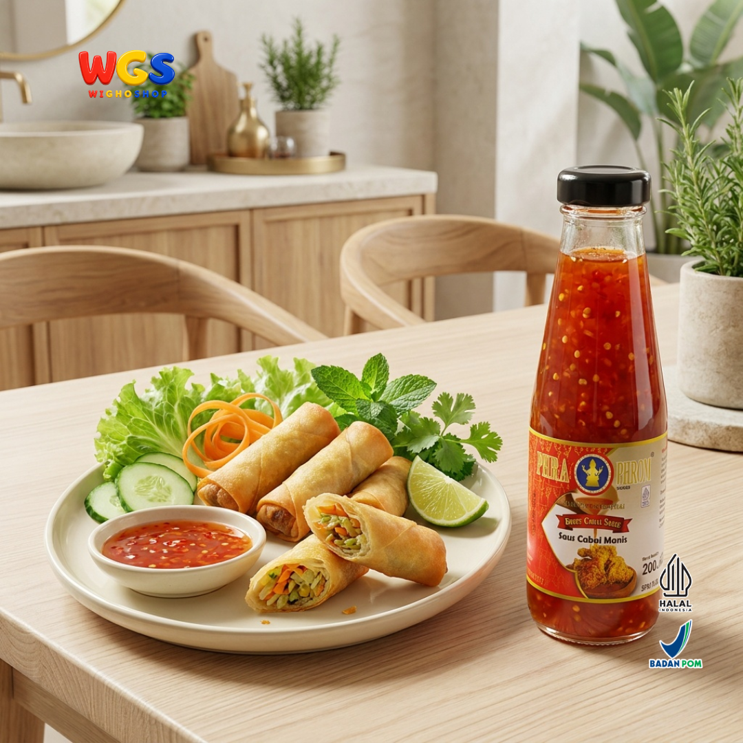 PHRA PHROM Saus Cabai Manis 200ml - Sweet Chilli Sauce Thailand Saus Cocolan Ayam Goreng Dimsum Lumpia Seafood