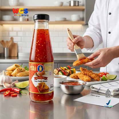 PHRA PHROM Saus Cabai Manis 200ml - Sweet Chilli Sauce Thailand Saus Cocolan Ayam Goreng Dimsum Lumpia Seafood
