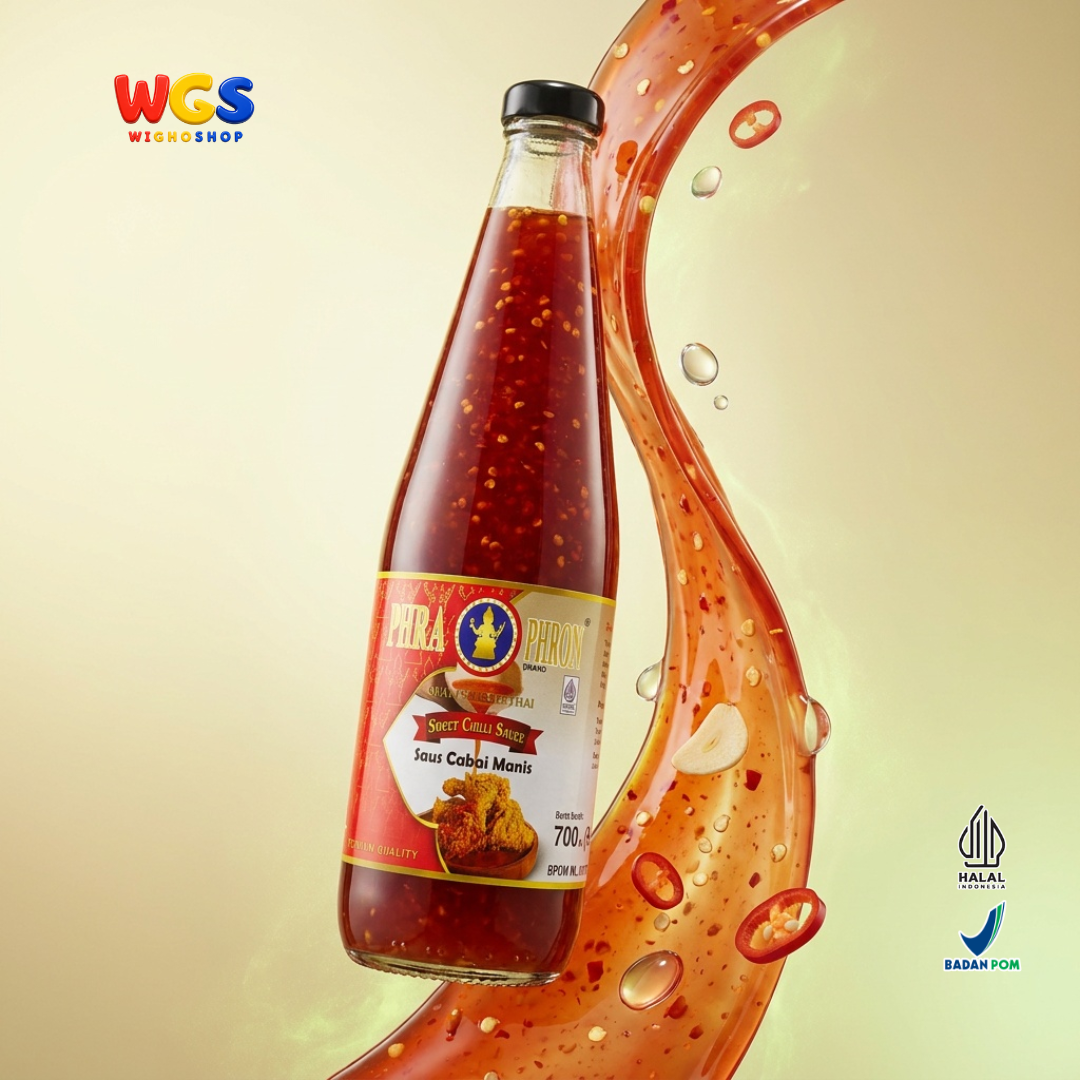 PHRA PHROM Saus Cabai Manis 700ml - Sweet Chilli Sauce Thailand Saus Cocolan Ayam Goreng Dimsum Lumpia Seafood