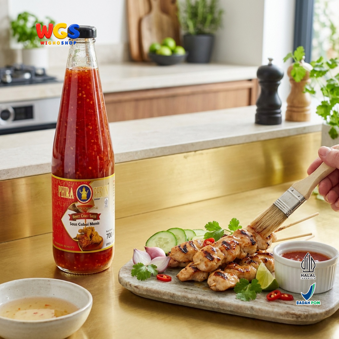 PHRA PHROM Saus Cabai Manis 700ml - Sweet Chilli Sauce Thailand Saus Cocolan Ayam Goreng Dimsum Lumpia Seafood