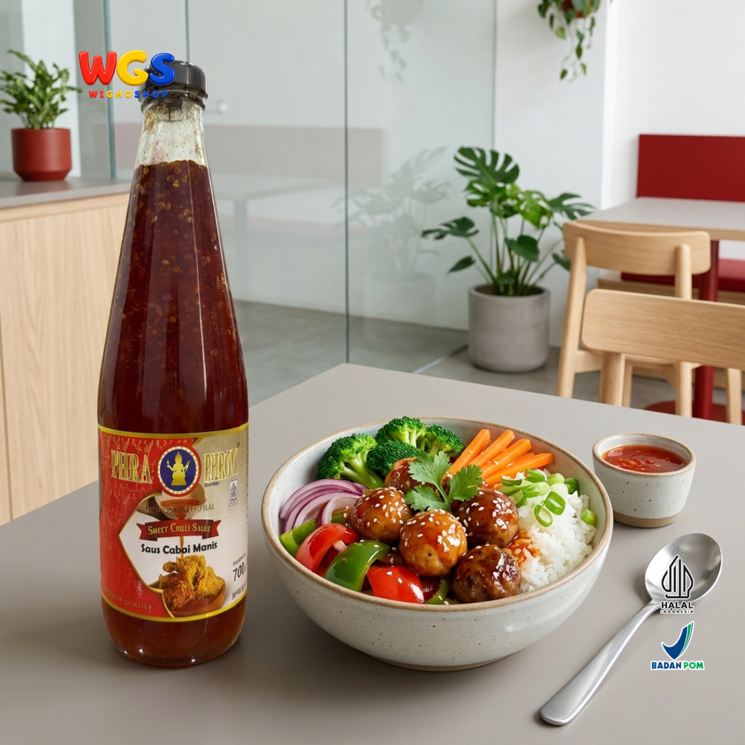 PHRA PHROM Saus Cabai Manis 700ml - Sweet Chilli Sauce Thailand Saus Cocolan Ayam Goreng Dimsum Lumpia Seafood