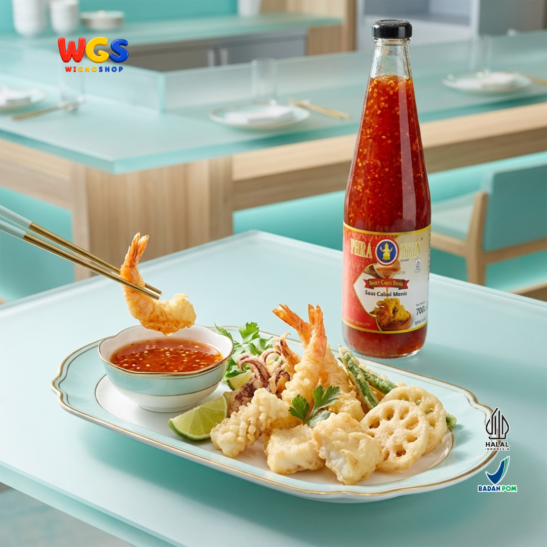 PHRA PHROM Saus Cabai Manis 700ml - Sweet Chilli Sauce Thailand Saus Cocolan Ayam Goreng Dimsum Lumpia Seafood