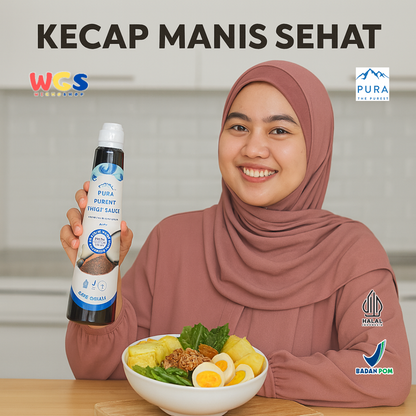 PURA Kecap Manis Kelapa Purest Sweet Sauce 200ml Rendah Gula Organik Bebas Kedelai