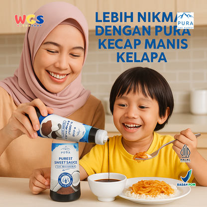 PURA Kecap Manis Kelapa Purest Sweet Sauce 200ml Rendah Gula Organik Bebas Kedelai