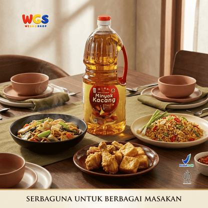 Pearl River Bridge Peanut Oil 1.8L - Minyak Kacang Tanah 100% untuk Tumis Goreng Chinese Food Masakan Asia Halal