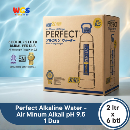 Perfect Alkaline Water pH 9.5 Mountain Spring Water - 6 bottles x 2000ml