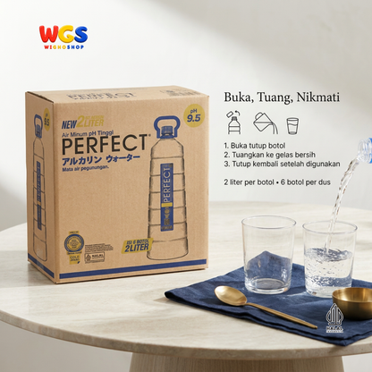 Perfect Alkaline Water pH 9.5 Mountain Spring Water - 6 bottles x 2000ml