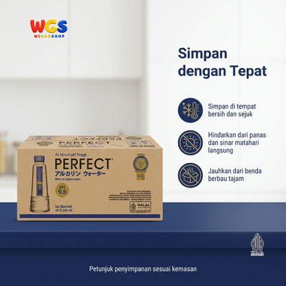 Perfect Alkaline Water 300ml x 24 Botol - Air Minum Alkali pH 9.5 1 Dus