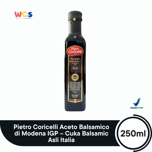 Pietro Coricelli Aceto Balsamico di Modena IGP 250ml – Cuka Balsamic Asli Italia