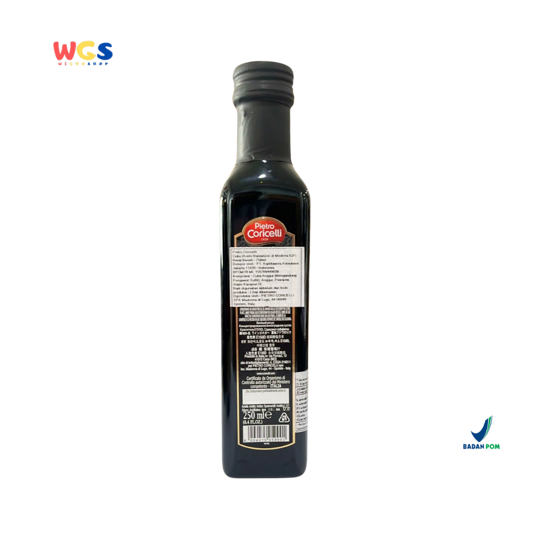 Pietro Coricelli Aceto Balsamico di Modena IGP 250ml – Cuka Balsamic Asli Italia