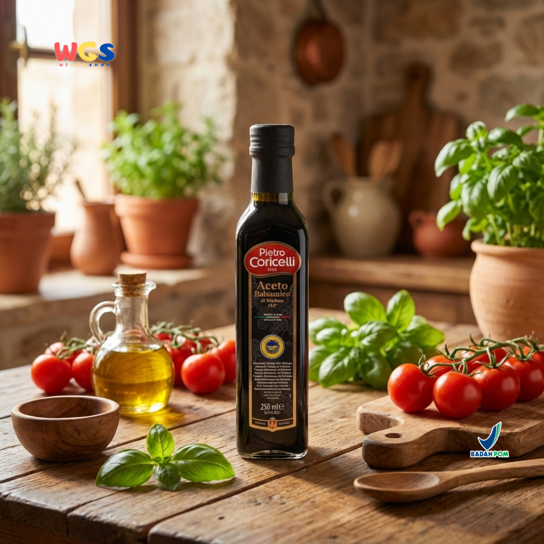 Pietro Coricelli Aceto Balsamico di Modena IGP 250ml – Cuka Balsamic Asli Italia