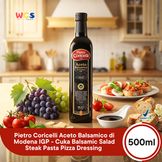 Pietro Coricelli Aceto Balsamico di Modena IGP 500ml - Cuka Balsamic Salad Steak Pasta Pizza Dressing