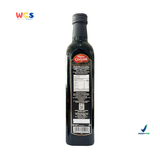 Pietro Coricelli Aceto Balsamico di Modena IGP 500ml – Cuka Balsamik Asli Italia Berkualitas Premium