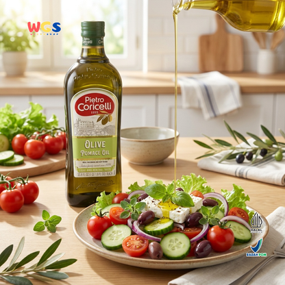 Pietro Coricelli Olive Pomace Oil 1L - Minyak Zaitun Pomace Halal untuk Masak, Baking & Deep Frying