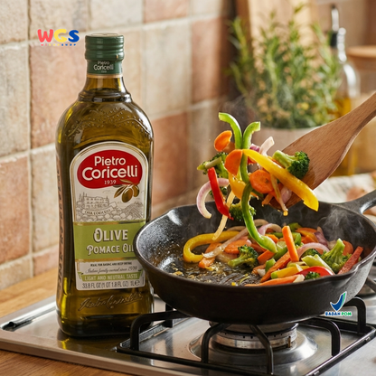 Pietro Coricelli Olive Pomace Oil 1L – Minyak Zaitun untuk Menggoreng & Memasak Suhu Tinggi