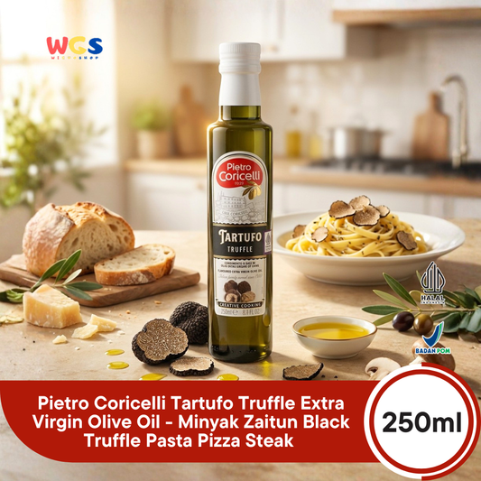 Pietro Coricelli Tartufo Truffle Extra Virgin Olive Oil 250ml - Minyak Zaitun Black Truffle Pasta Pizza Steak