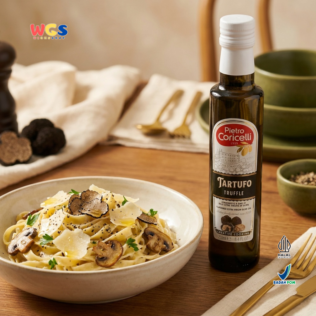 Pietro Coricelli Tartufo Truffle Extra Virgin Olive Oil 250ml - Minyak Zaitun Black Truffle Pasta Pizza Steak