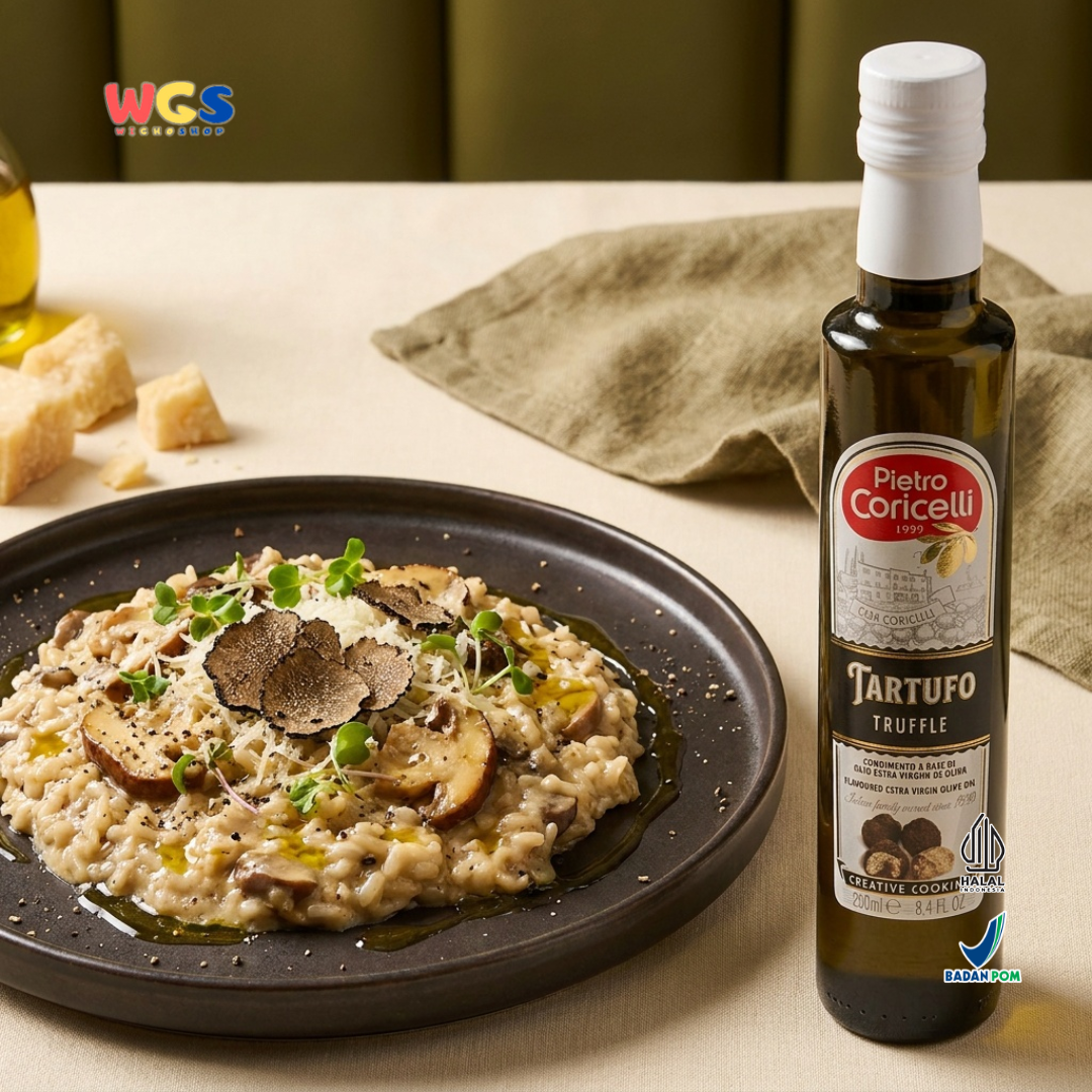 Pietro Coricelli Tartufo Truffle Extra Virgin Olive Oil 250ml - Minyak Zaitun Black Truffle Pasta Pizza Steak