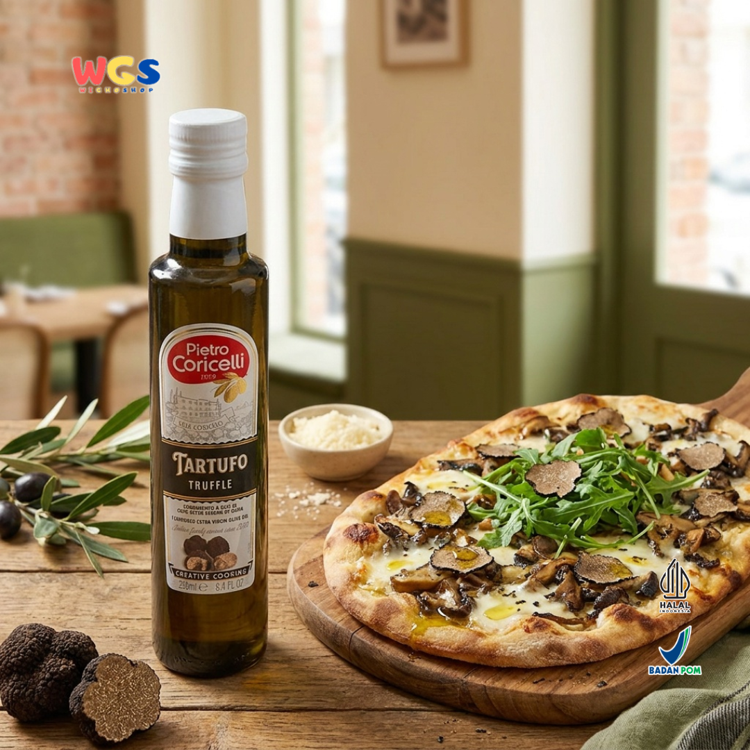 Pietro Coricelli Tartufo Truffle Extra Virgin Olive Oil 250ml - Minyak Zaitun Black Truffle Pasta Pizza Steak