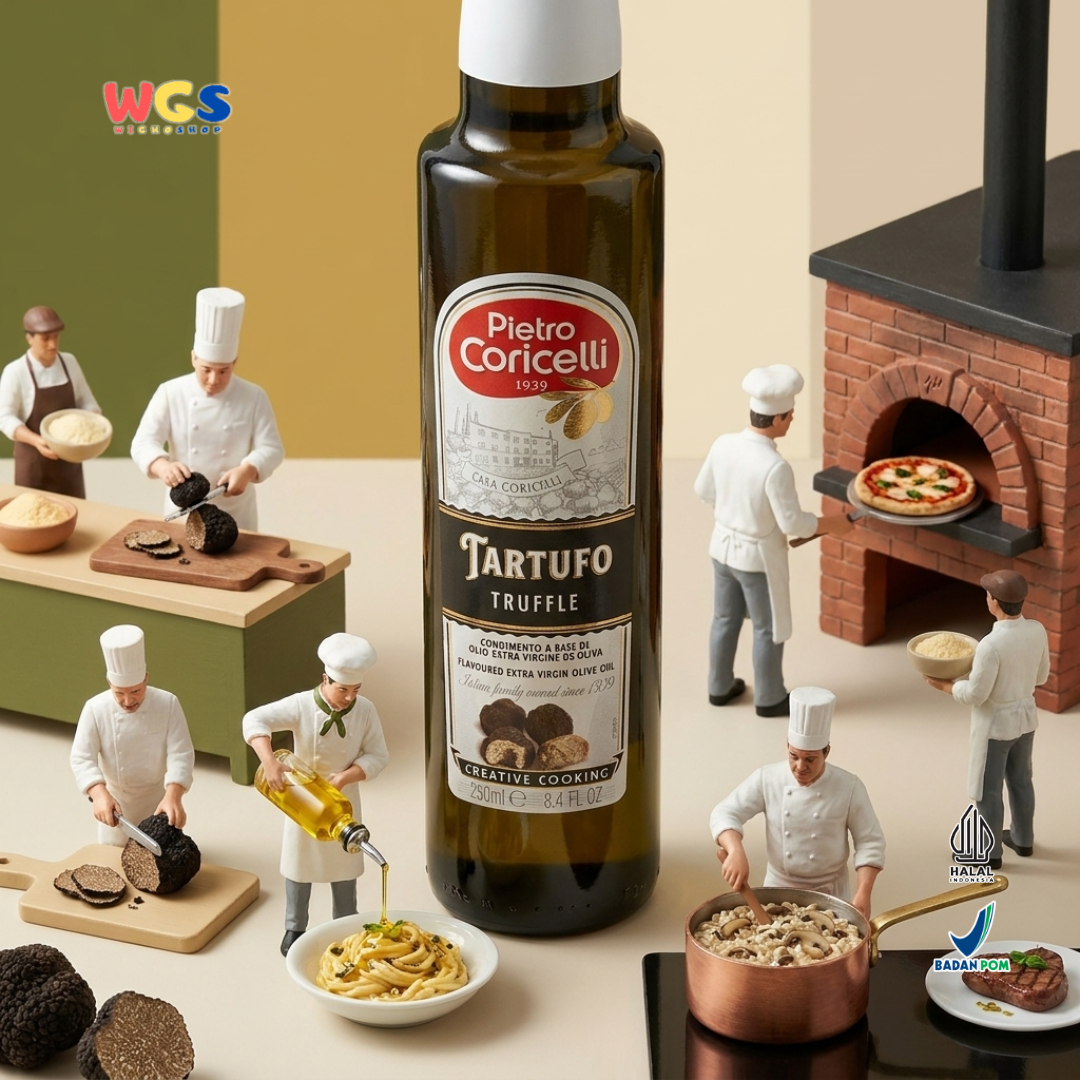 Pietro Coricelli Tartufo Truffle Extra Virgin Olive Oil 250ml - Minyak Zaitun Black Truffle Pasta Pizza Steak