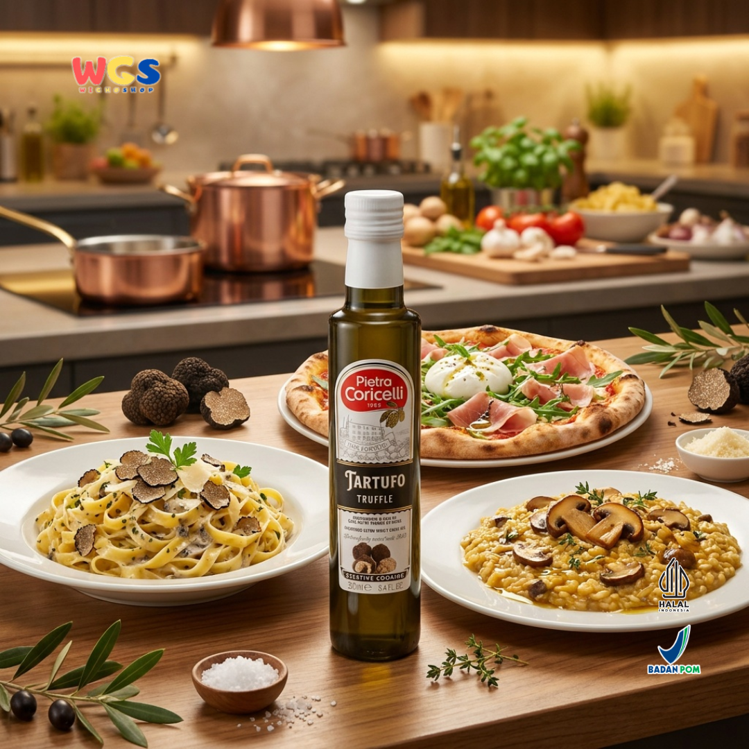 Pietro Coricelli Tartufo Truffle Extra Virgin Olive Oil 250ml - Minyak Zaitun Black Truffle Pasta Pizza Steak
