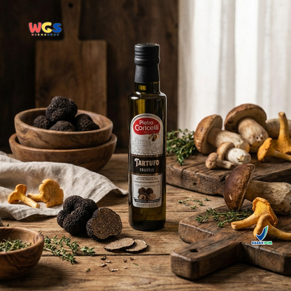 Pietro Coricelli Truffle Olive Oil 250ml – Extra Virgin Olive Oil Aroma Truffle Italia