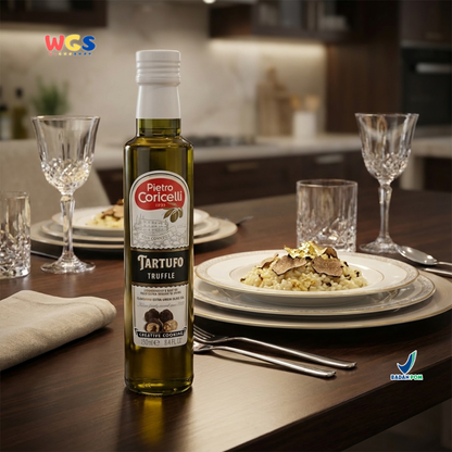 Pietro Coricelli Truffle Olive Oil 250ml – Extra Virgin Olive Oil Aroma Truffle Italia
