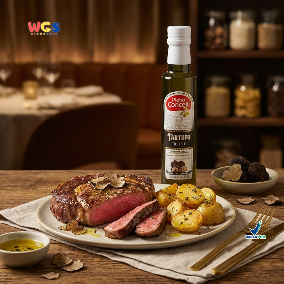 Pietro Coricelli Truffle Olive Oil 250ml – Extra Virgin Olive Oil Aroma Truffle Italia